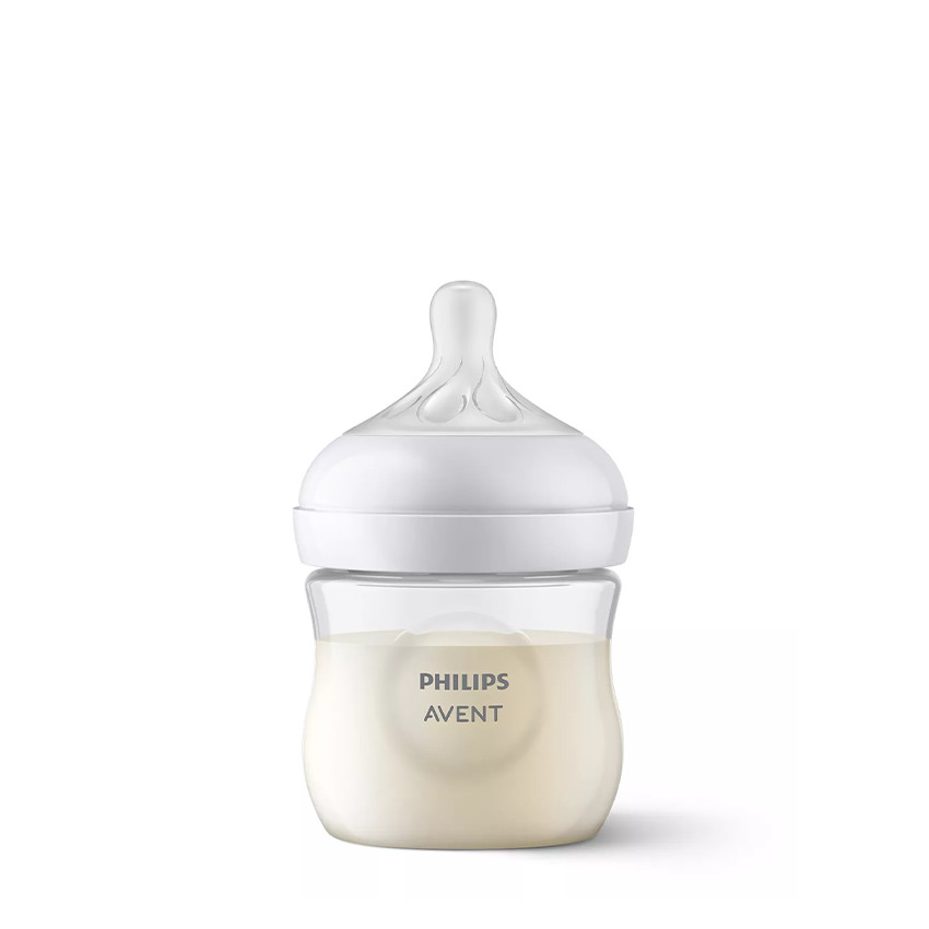 Coffret naissance 3 biberons Natural Response + goupillon - Transparent (Philips Avent) - Image 2