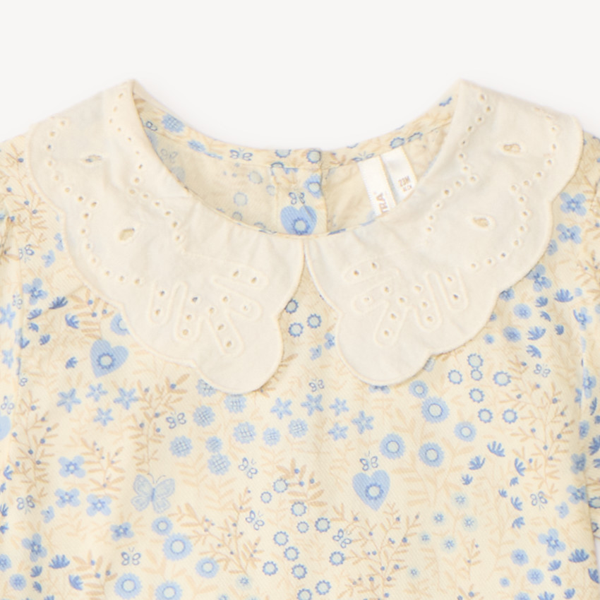 Ensemble 2 pièces tunique + legging fleuris pour bébé fille 