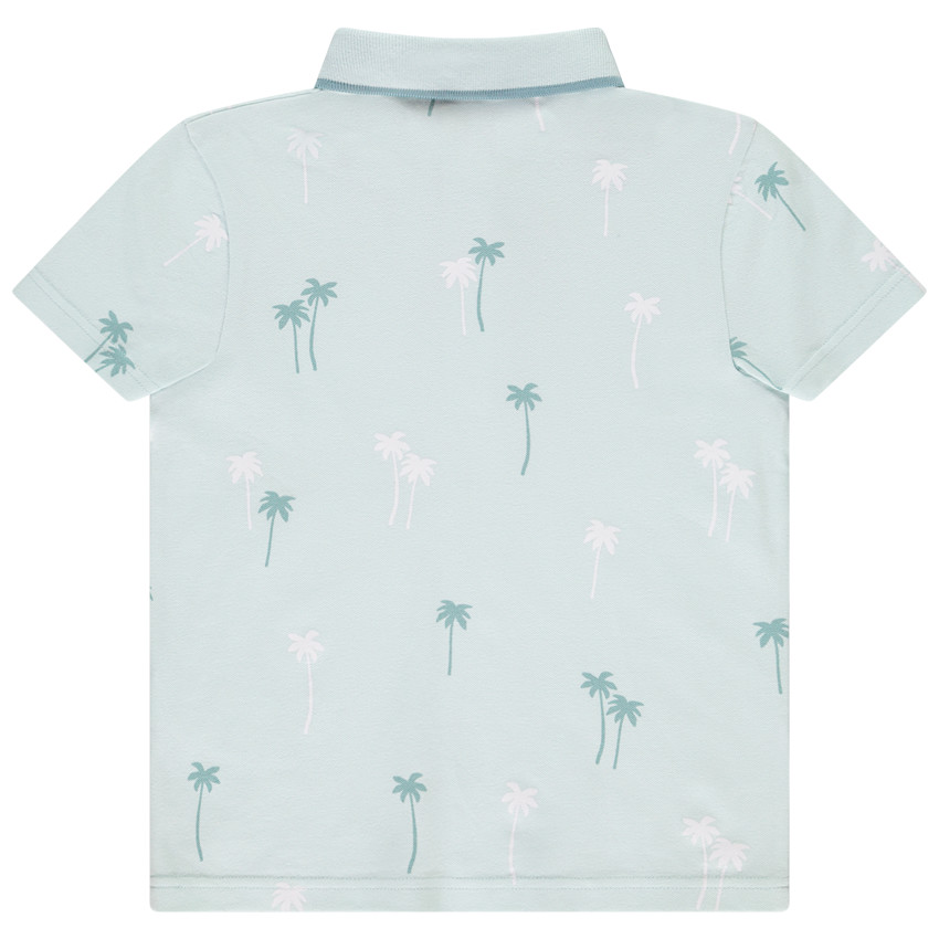Polo manches courtes imprimé palmiers pour garçon  