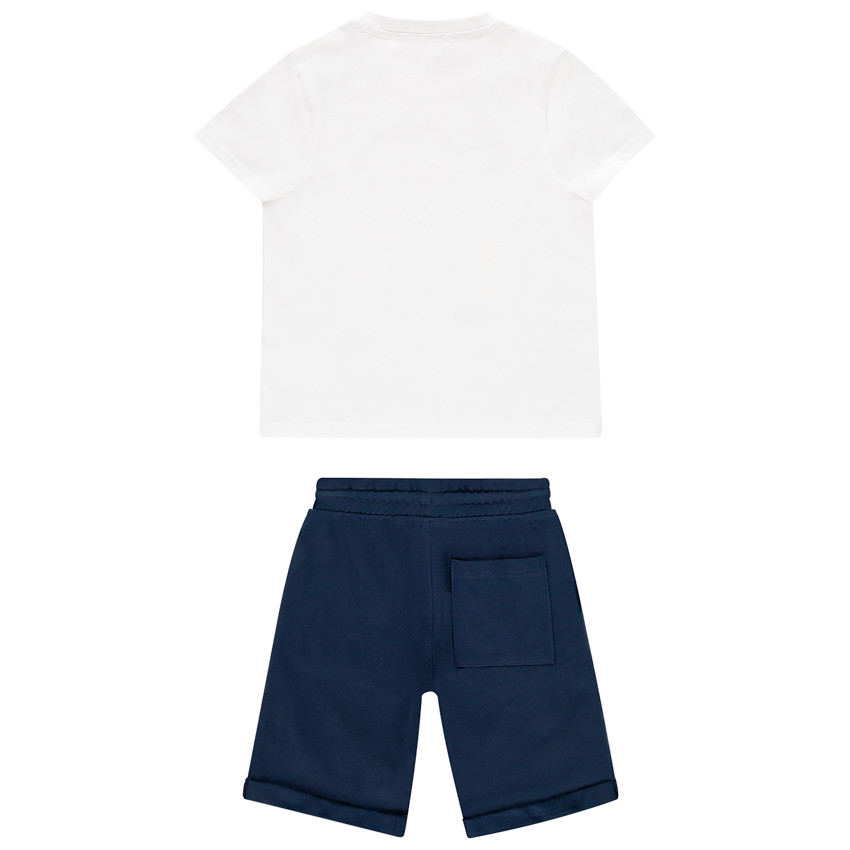 Ensemble t-shirt et bermuda print fantaisie pour enfant garçon 