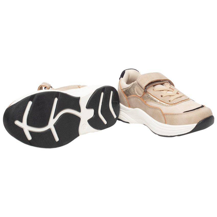 Baskets de sport basses avec empiècements irisés pour fille 