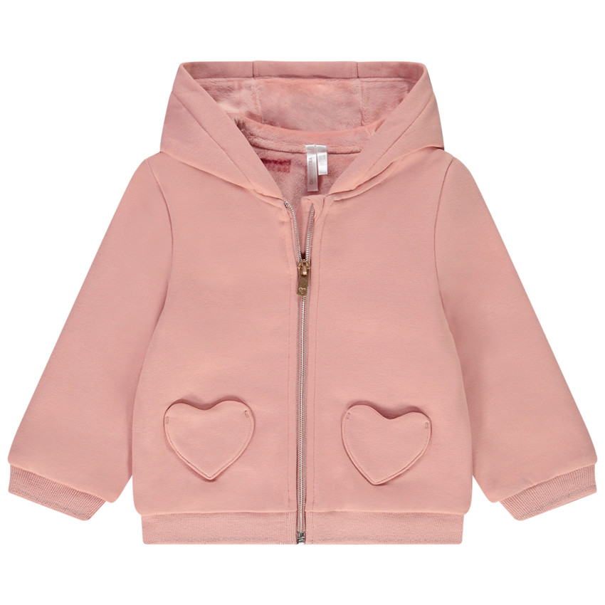 Gilet a capuche bebe fille discount