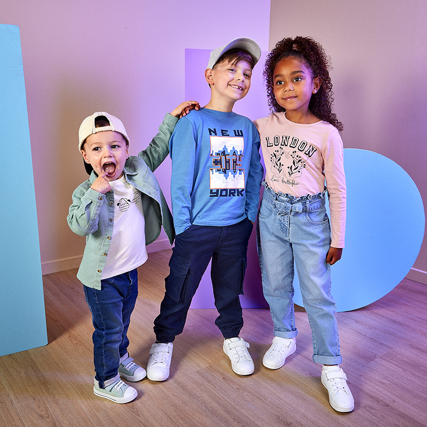 T-shirt manches longues print fantaisie pour bébé garçon 