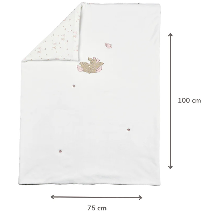 Couverture - velours - Fanfan - Blanc - 75x100 cm 