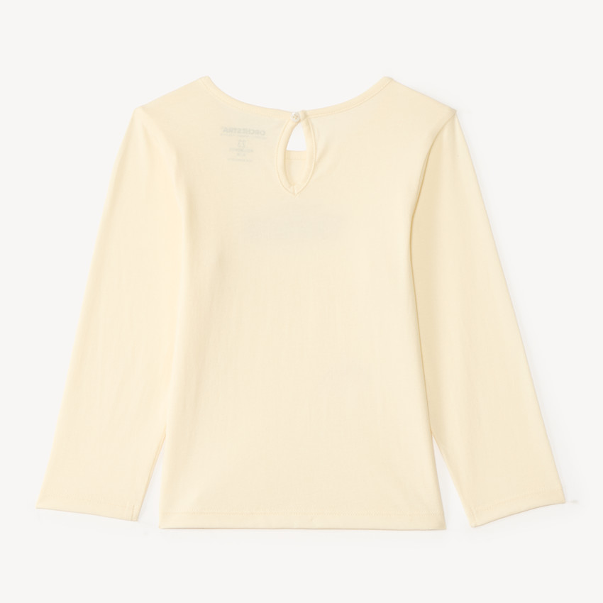 T-shirt manches longues print fantaisie pour bébé fille 