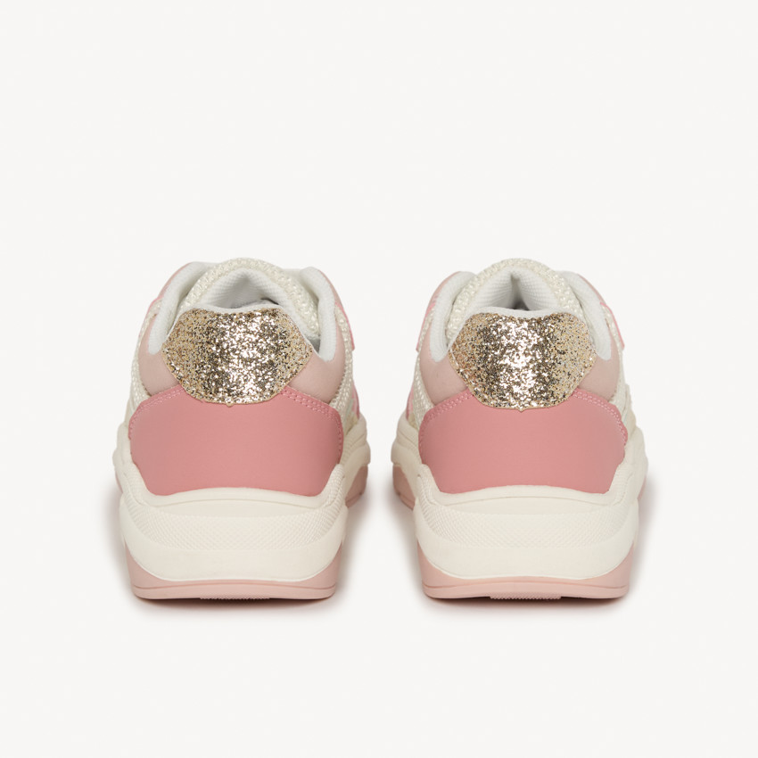Sneakers à empiècements pailletés pour fille 