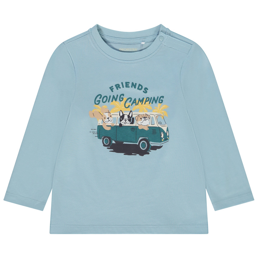 T-shirt manches longues print fantaisie pour bébé garçon 