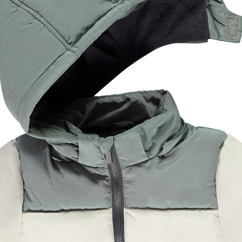 Doudoune effet color block à capuche amovible pour bébé garçon 