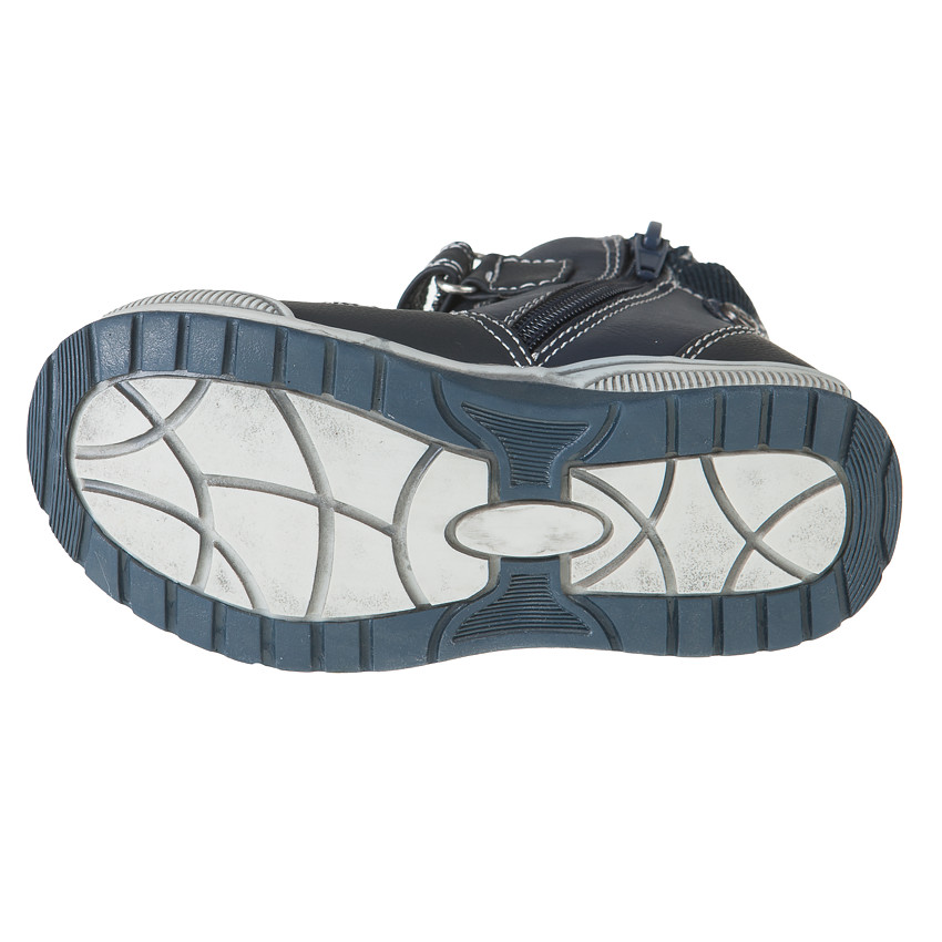 Bottillons aspect cuir à lacets et zip 