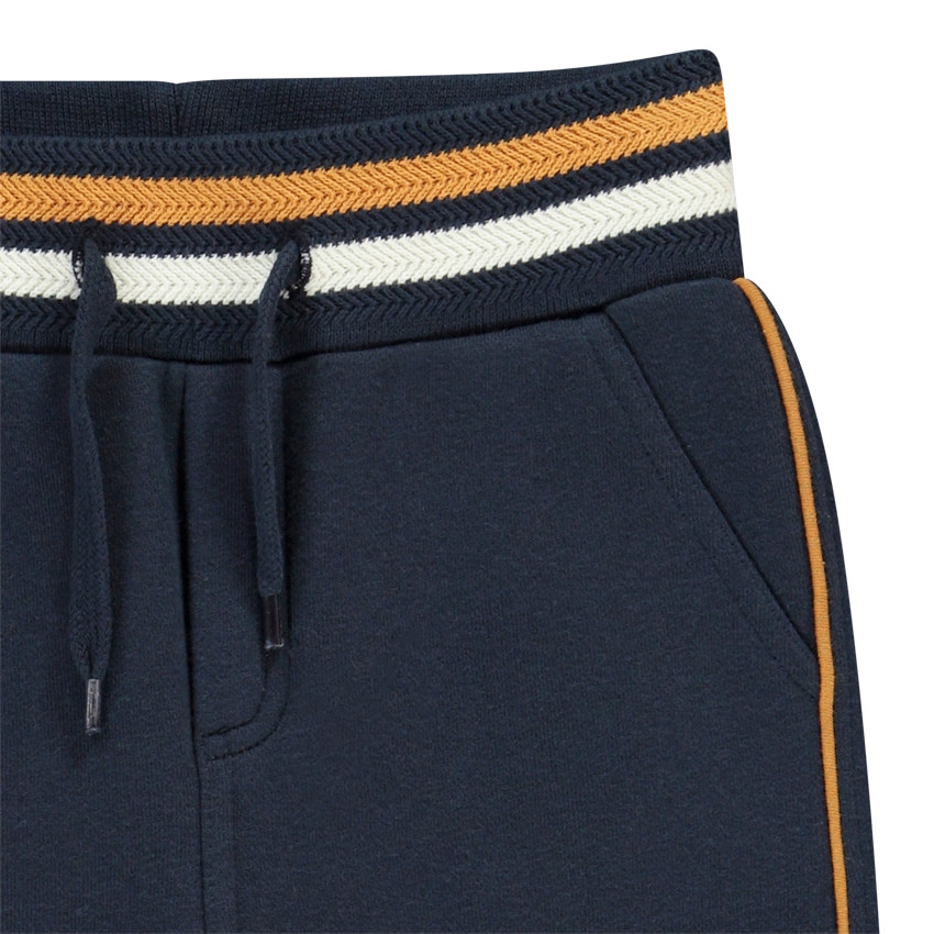 Pantalon de jogging en molleton avec ceinture rib rayé pour garçon 