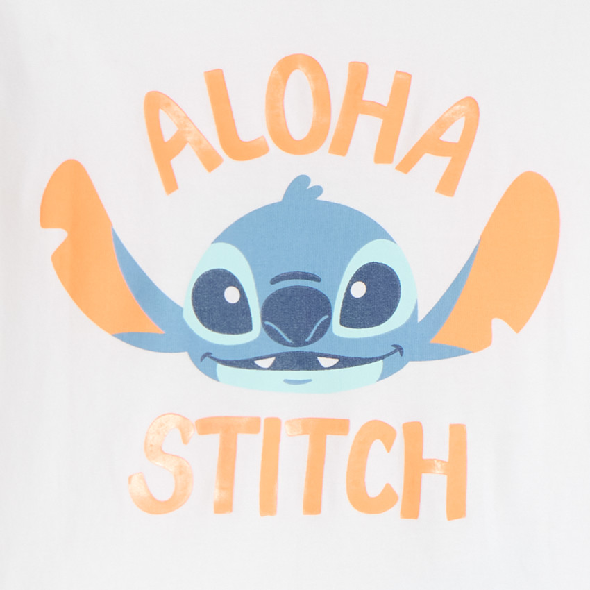 Set de pyjama court 2 pièces t-shirt + short Stitch Disney pour garçon  