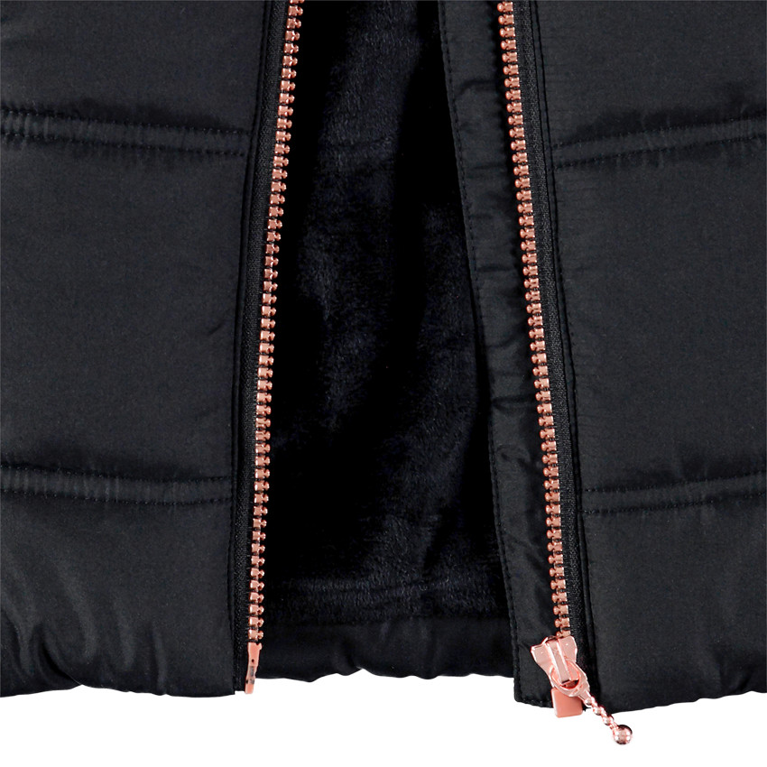 Parka matelassée doublée sherpa à capuche amovible Main Parka matelassée doublée sherpa à capuche amovible