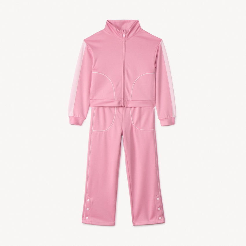 Ensemble jogging en interlock uni pour fille 