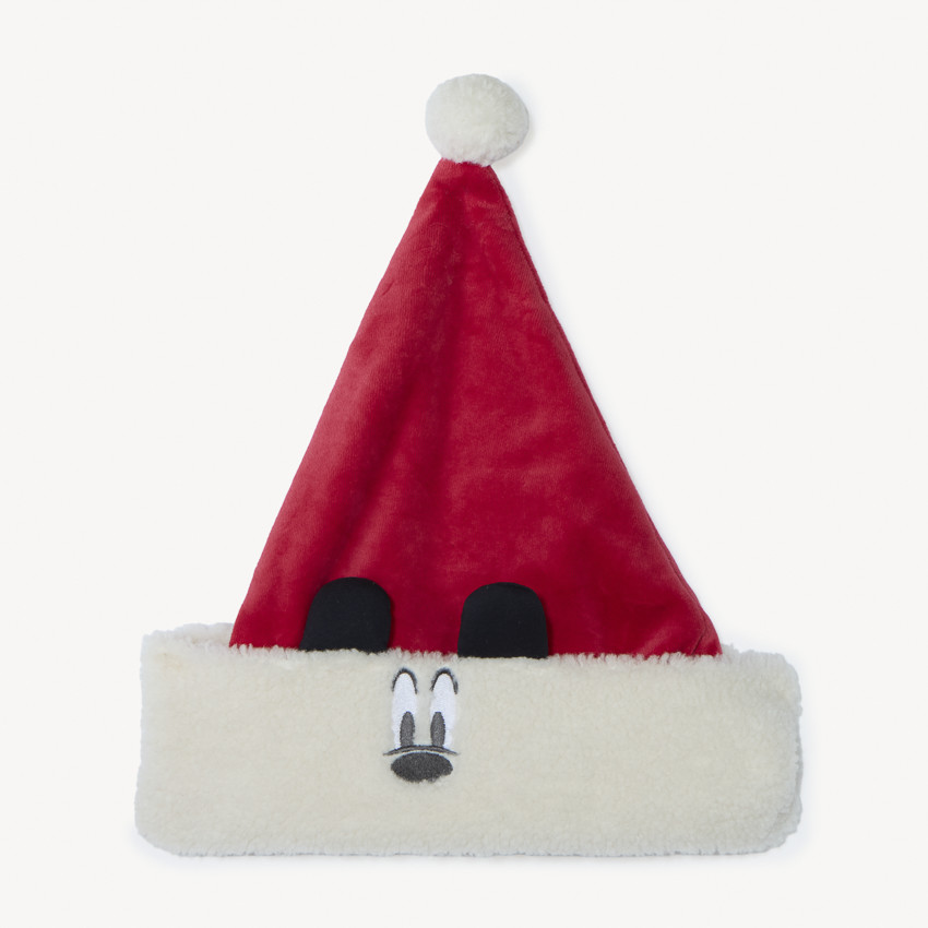 Bonnet de Noël en velours Mickey Disney fantaisie pour garçon