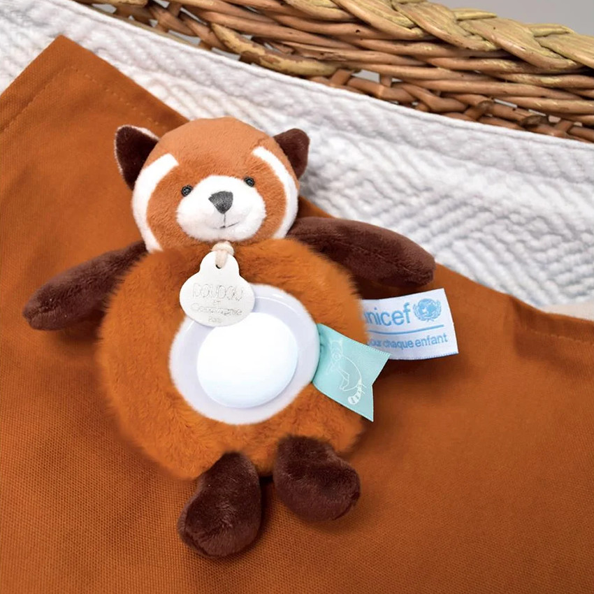 Peluche et veilleuse Panda roux Unicef 15 cm 