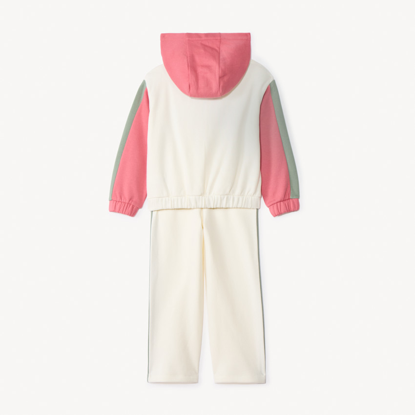 Ensemble jogging molleton effet color block pour fille 