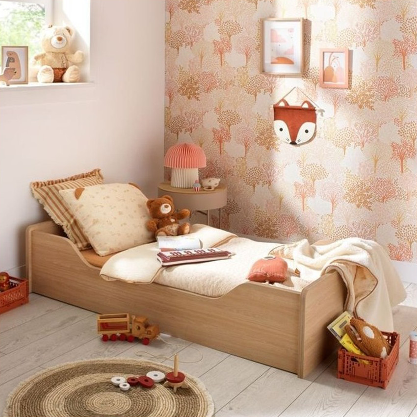 Kit de transformation pour lit Little Big Bed 140 x 70 cm Vanille chêne miel 