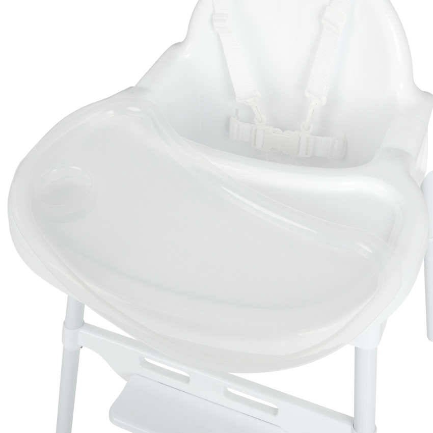 Chaise haute 2 en 1 Capucine - Blanc - Blanc (Babycare) - Image 6