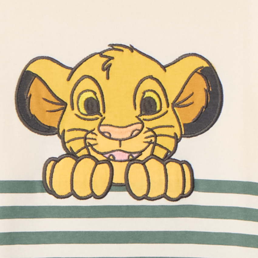 Set pyjama rayé à patch Simba Disney pour garçon 