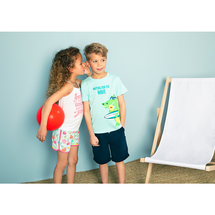 Short en jersey imprimé pour fille 