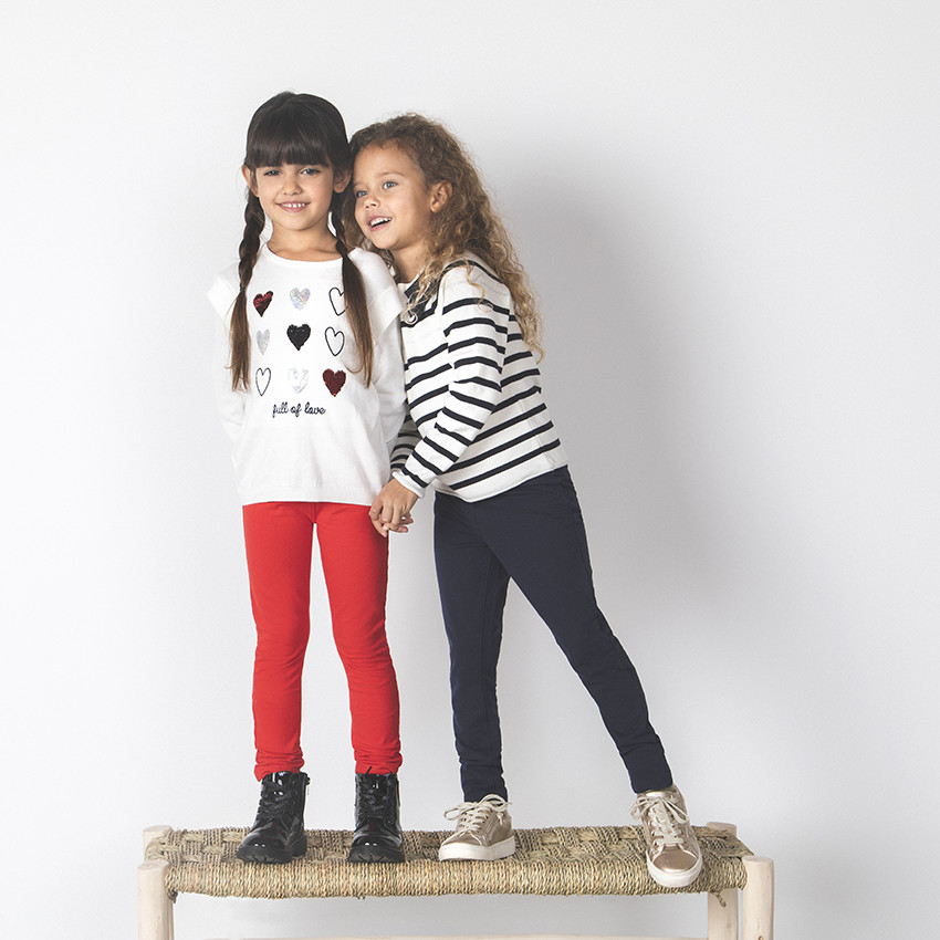 Jegging en molleton uni pour fille 