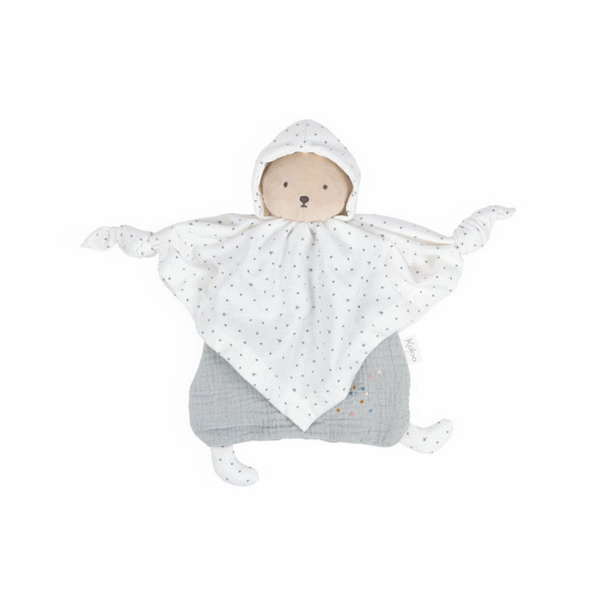 Doudou en coton Ours - Gris  