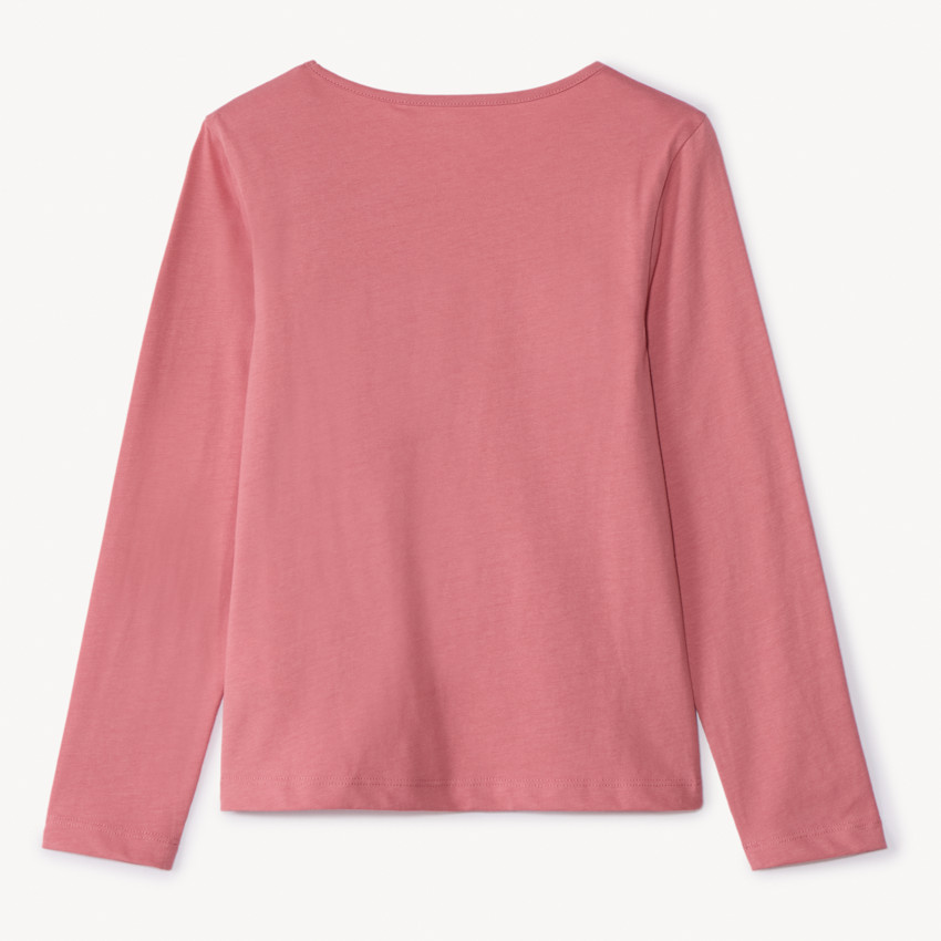 T-shirt manches longues fantaisie pailletée pour fille  