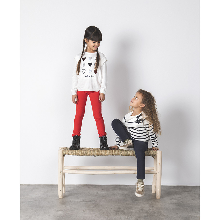 Jegging en molleton uni pour fille 