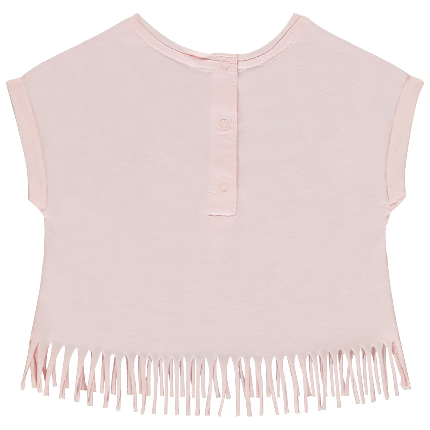 T-shirt manches courtes à franges Stitch Disney pour bébé fille 