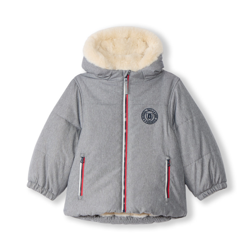 Doudoune à capuche doublée sherpa pour bébé garçon 
