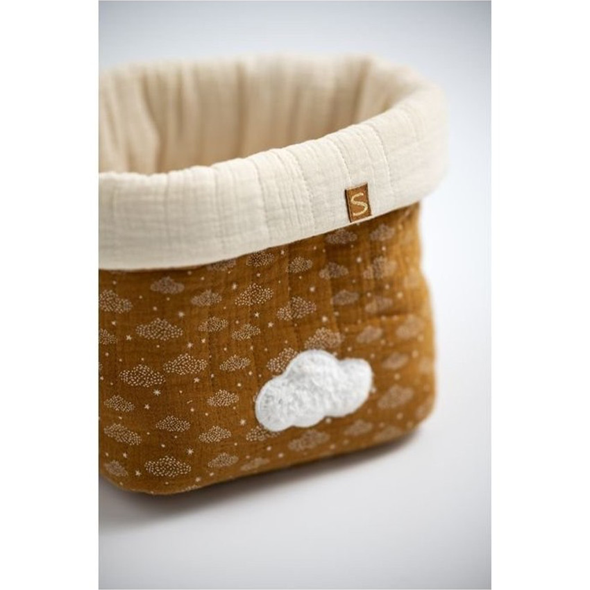 Lot de 2 panières gigognes en tissu Orsino 