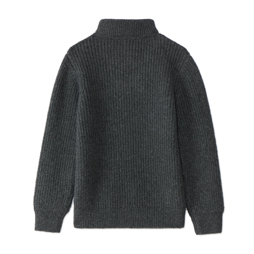 Pull zippé à col camionneur garçon 