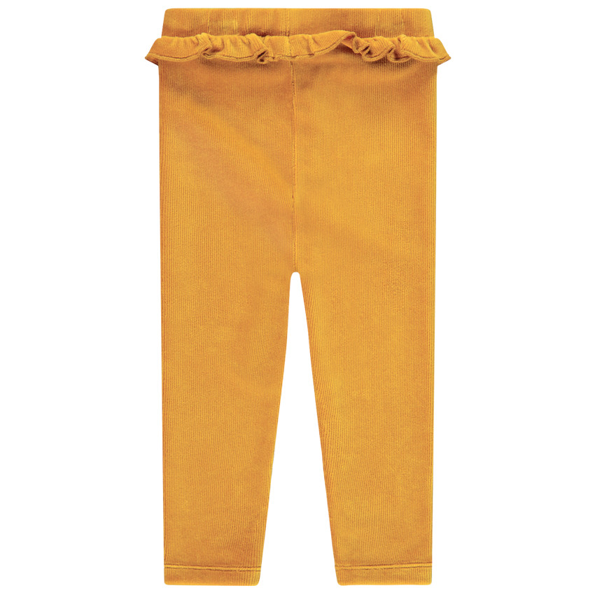 Legging en velours à taille volantée pour bébé fille 