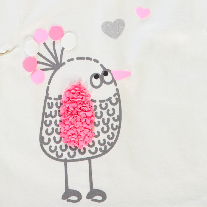 Tunique manches courtes en maille pour bébé fille 