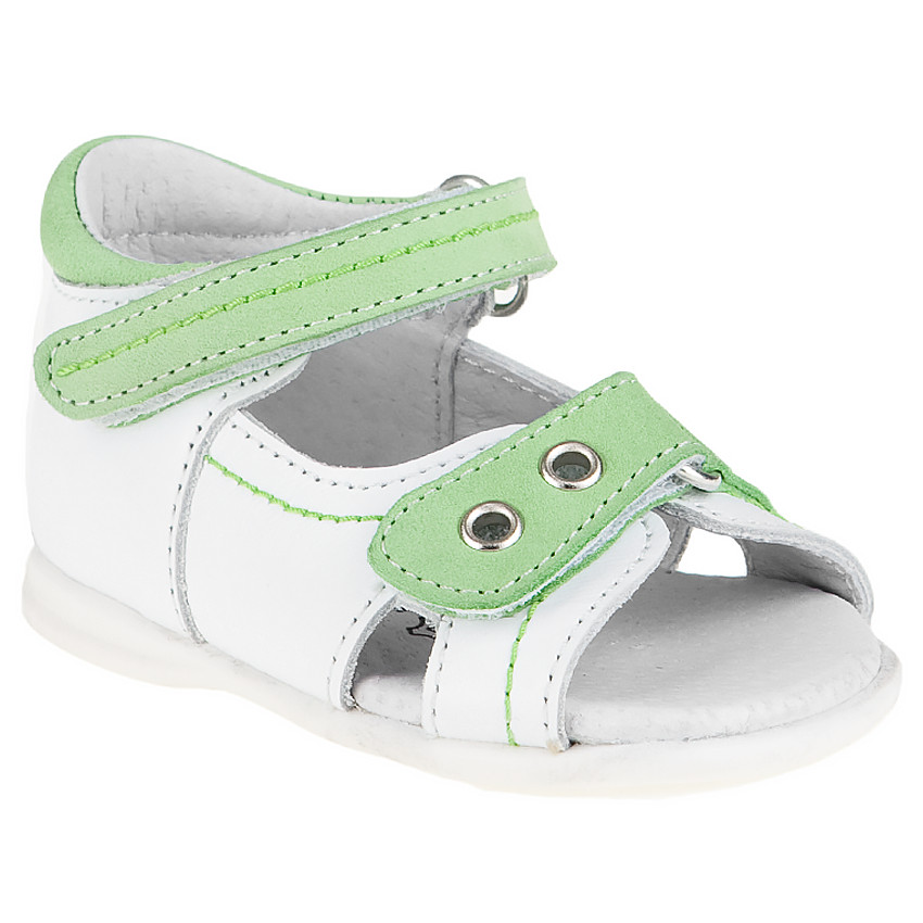 Nu-pieds à scratchs contrastés 