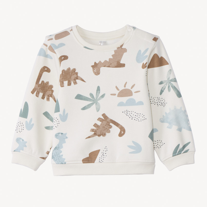 Sweat molleton imprimé dinos pour bébé garçon 