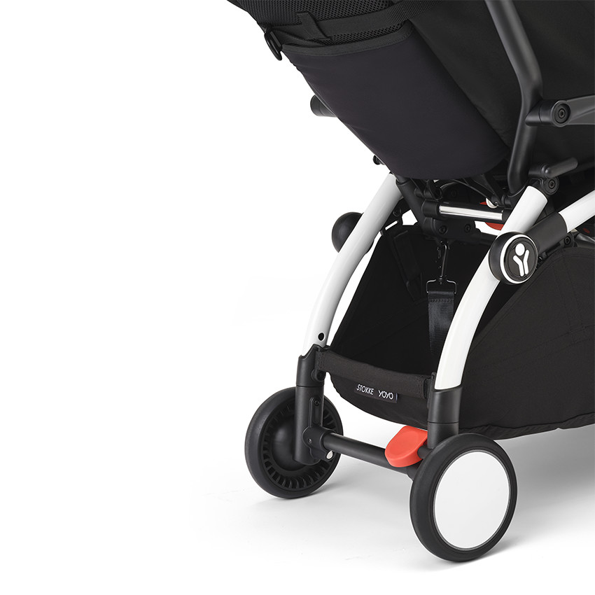 Poussette Stokke® YOYO³ de la naissance à 3 ans - cadre blanc/toffee 