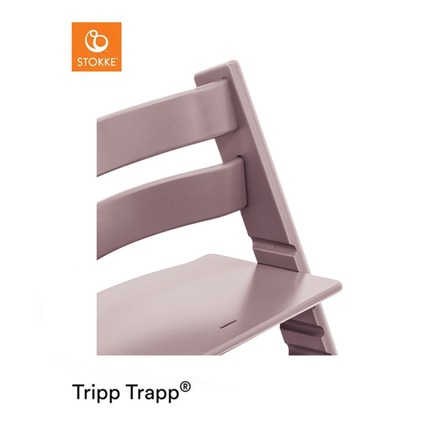 Chaise-haute évolutive en hêtre Tripp Trapp mauve 