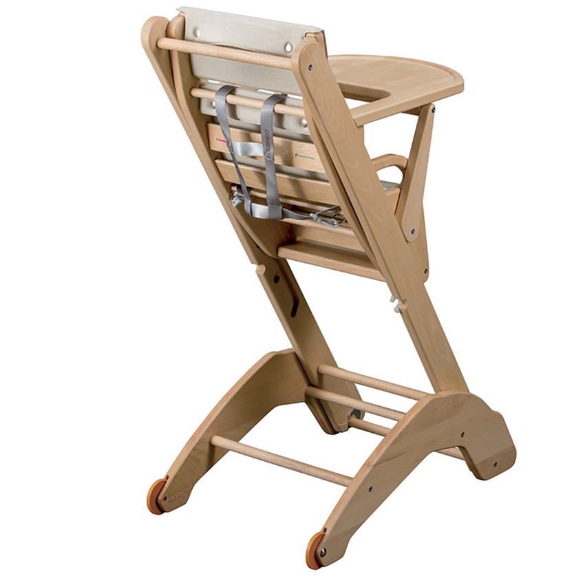 Chaise haute évolutive Manon multi-positions – Vernis Naturel  