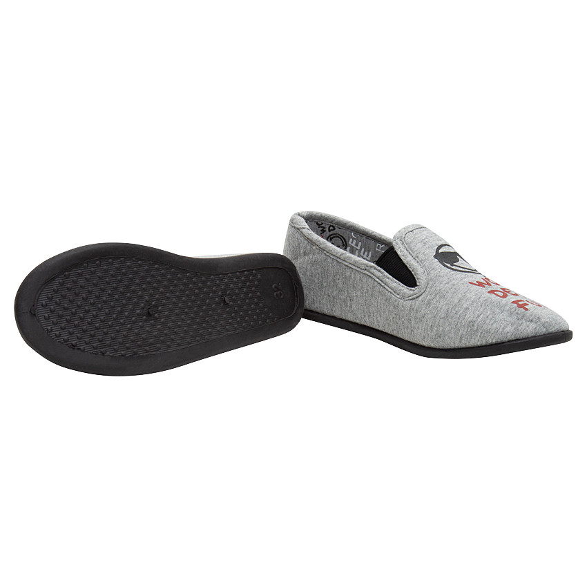 Chaussons en jersey avec print Smiley 