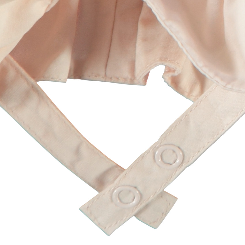 Charlotte en popeline avec broderie coccinelle pour bébé fille 