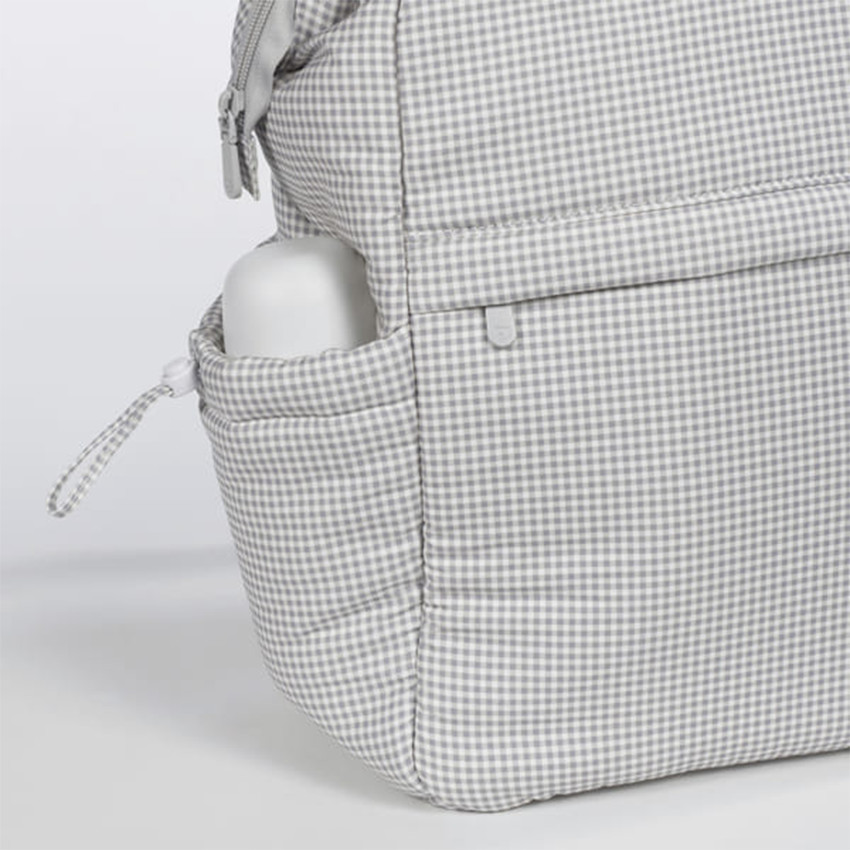 Sac à dos à langer Little Bloom Vichy Gris  