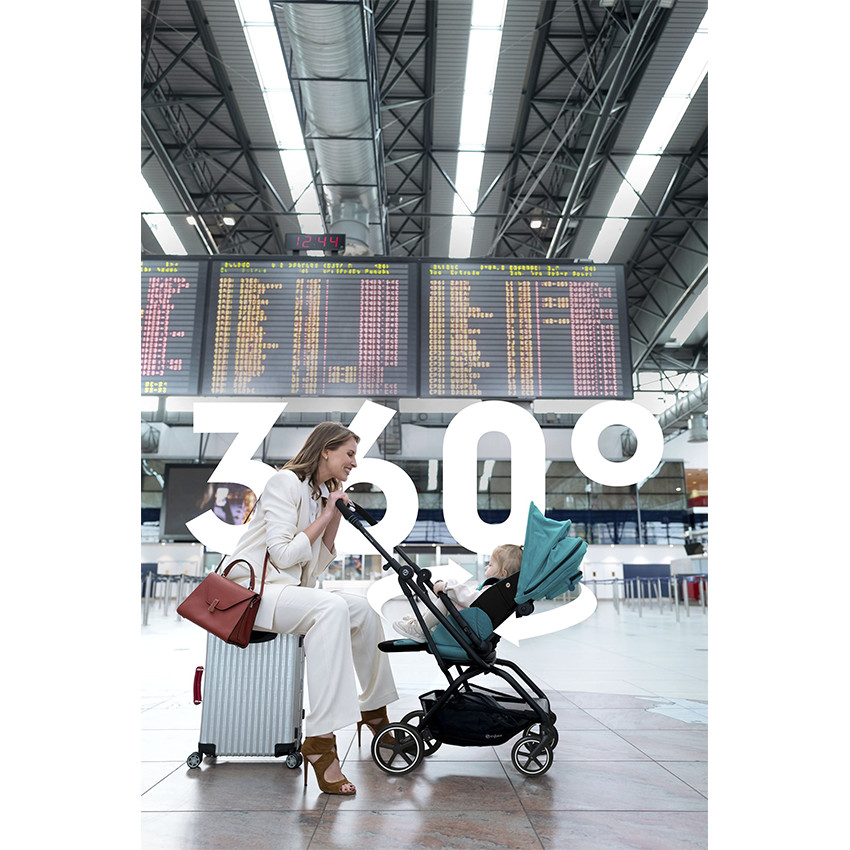 Poussette Eezy S Twist+ 2 châssis noir - Classic Beige 