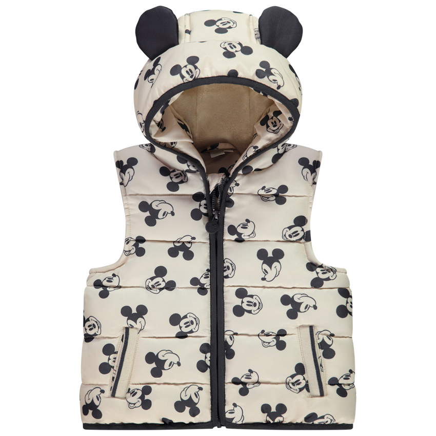 Doudoune sans manches ludique Mickey Disney pour bébé garçon