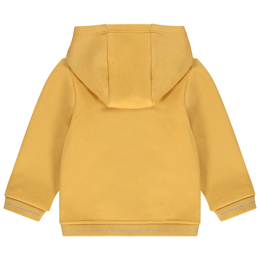 Gilet à capuche en jersey avec coeur brodé pour bébé fille 