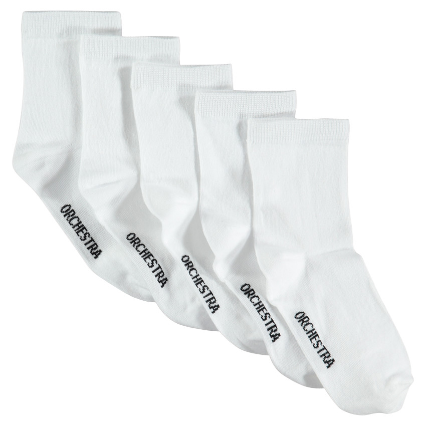 Lot de 5 paires de chaussettes unies