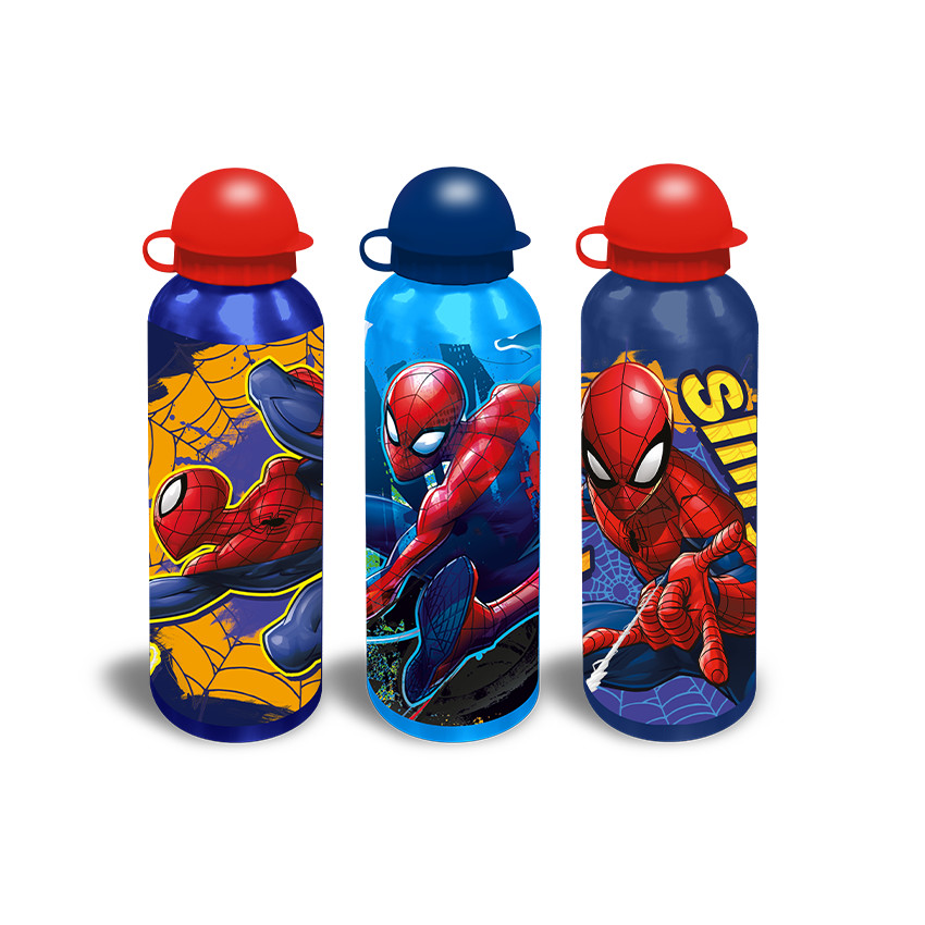 Gourde aluminium Spider-Man Marvel 500ml (modèle aléatoire) 