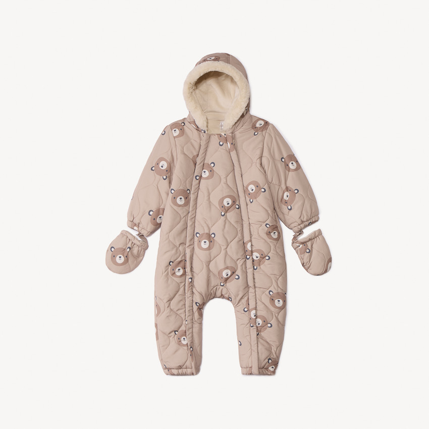 Combi-pilote imprimé oursons pour bébé avec finitions différentes selon l&#39;âge