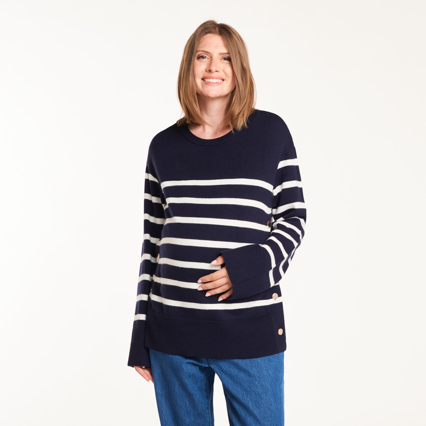 Pull marinière de grossesse et d’allaitement