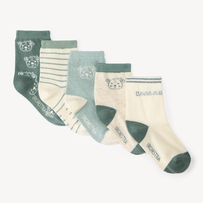 Lot de 5 chaussettes motif koala pour bébé garçon 